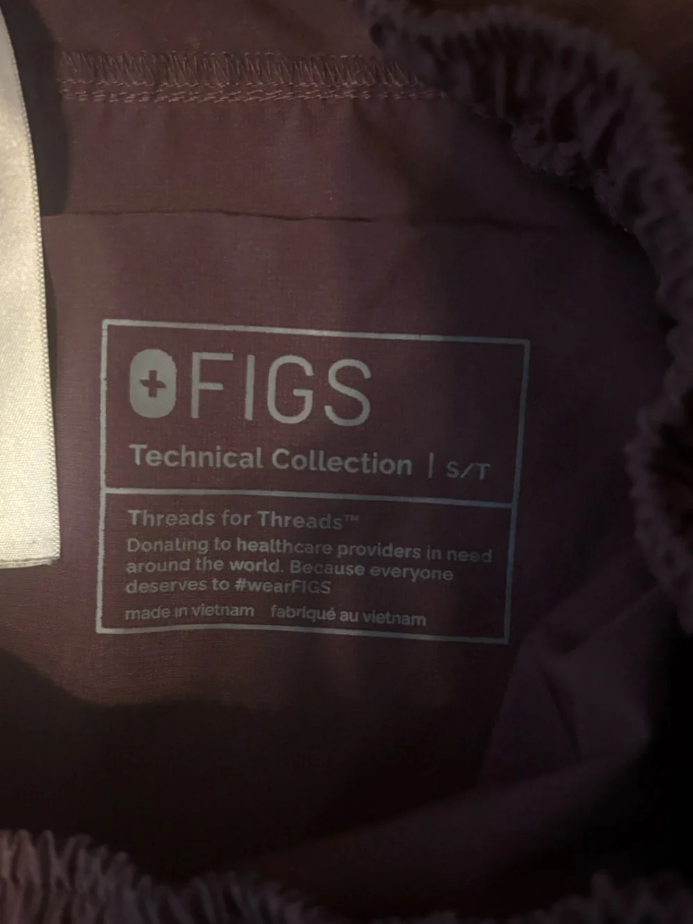 Figs Men FreeX Tansen Jogger Dark Fig SMALL TALL